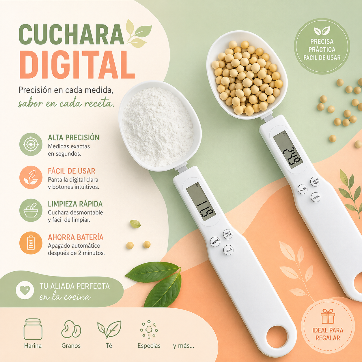 Cuchara Digital Medidora Gramera Electró